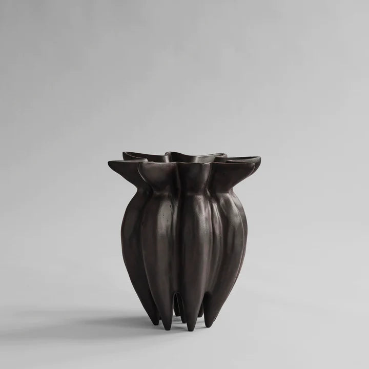 LOTUS vase mini in coffee