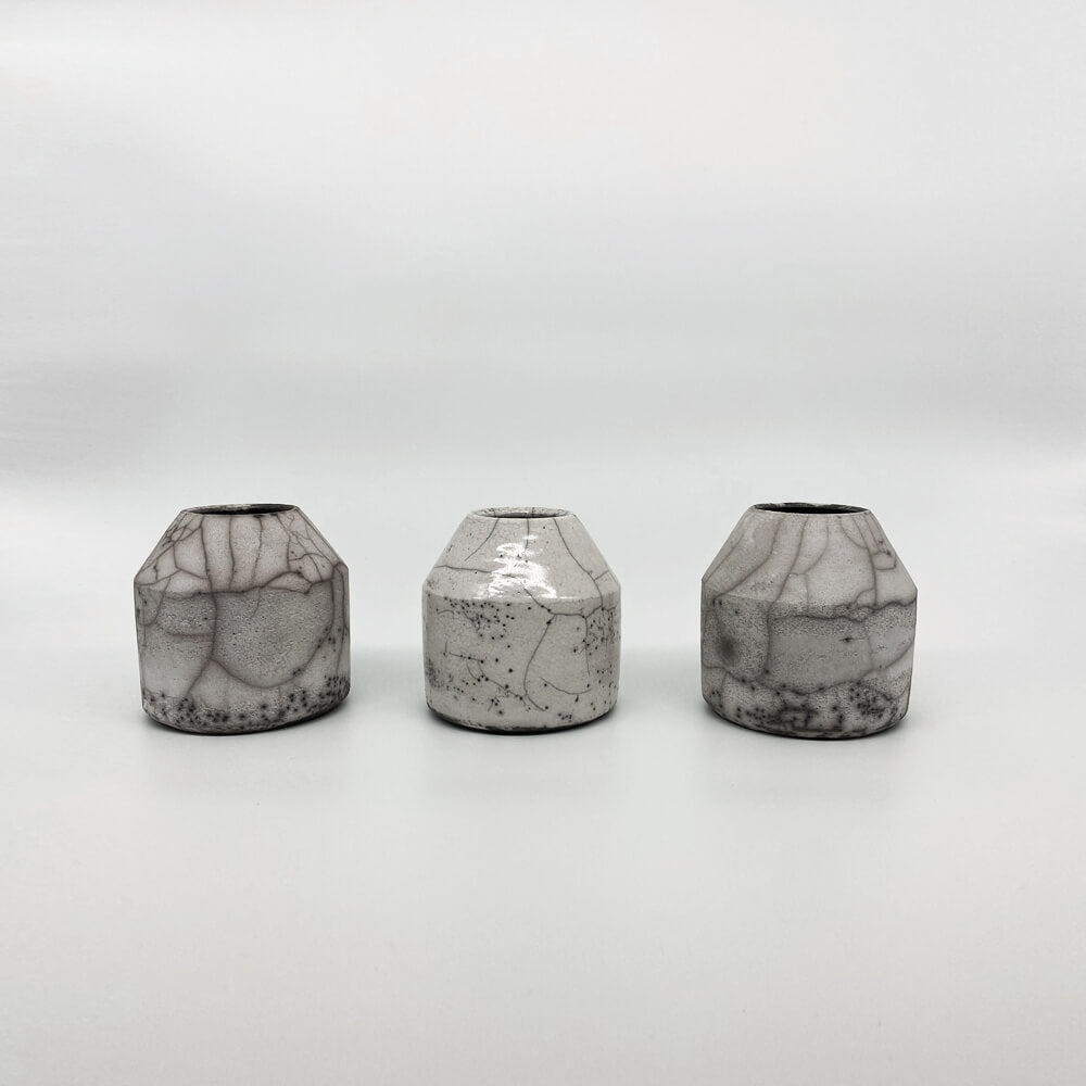 LOW RAKU mini vase
